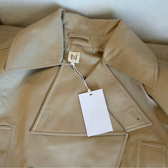 NWT HELSA Oversized Cropped Trench - Chino Khaki - Picture 8 of 14